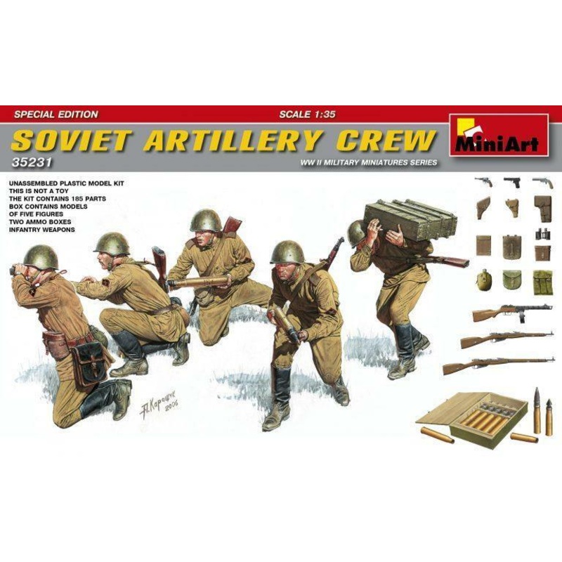 Miniart 1:35 – Soviet Artillery Crew Special Edition