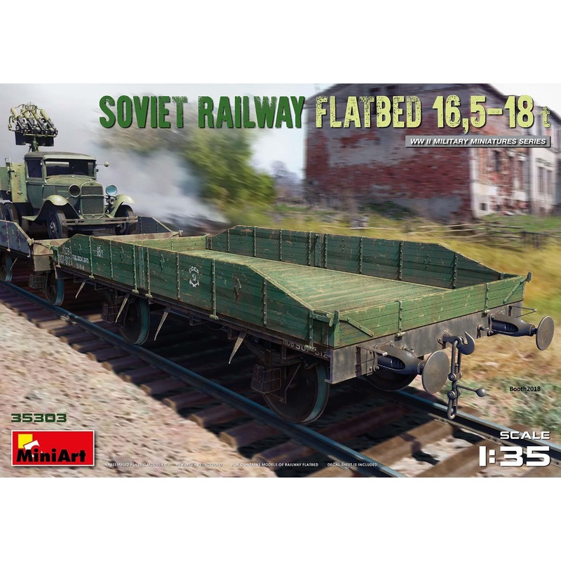 Miniart 1:35 – Soviet Railway Flatbed 16.5-18t