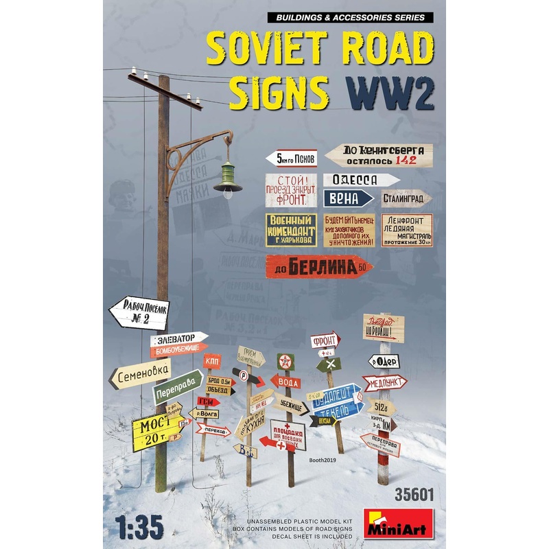Miniart 1:35 – Soviet Road Signs WWII