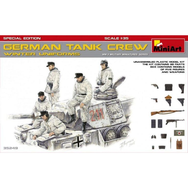Miniart 1:35 WW2 German Tank Crew Winter Special Edition