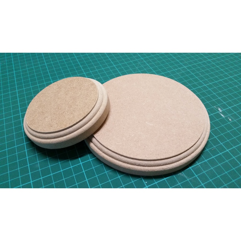 MDF Wooden display base Round 85mm Display area
