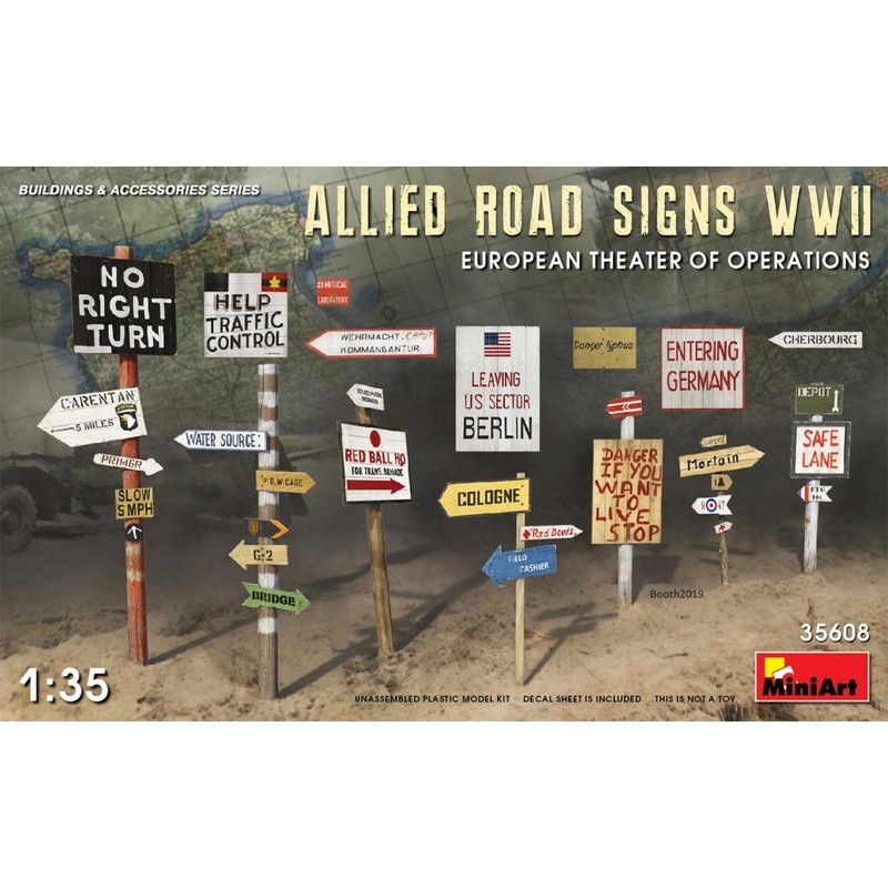 Miniart 1:35 – Allied Road Signs – European WWII