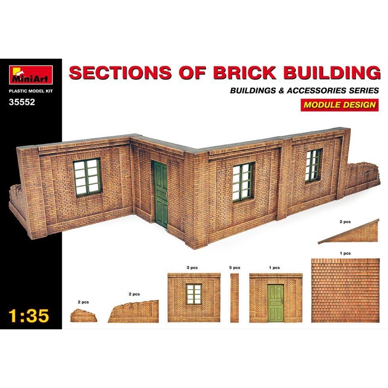 Miniart 1:35 Brick Building Sections