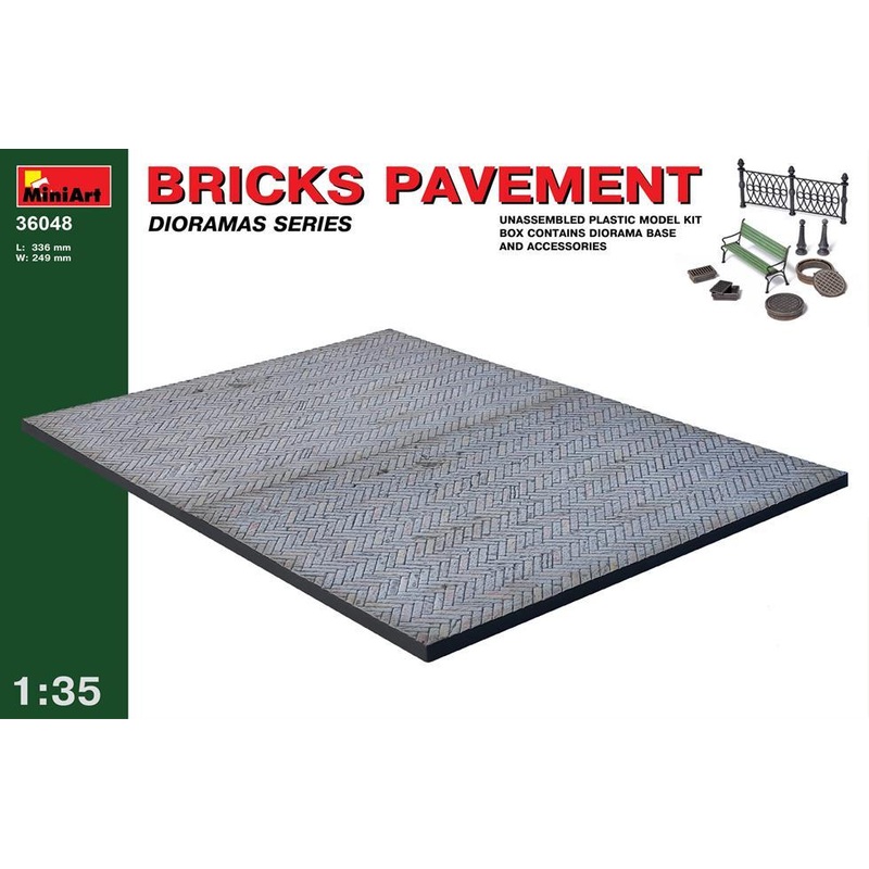 Miniart 1:35 Brick Pavement