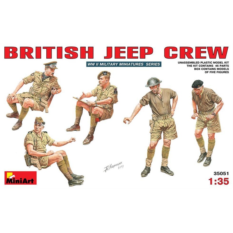 Miniart 1:35 British Jeep Crew