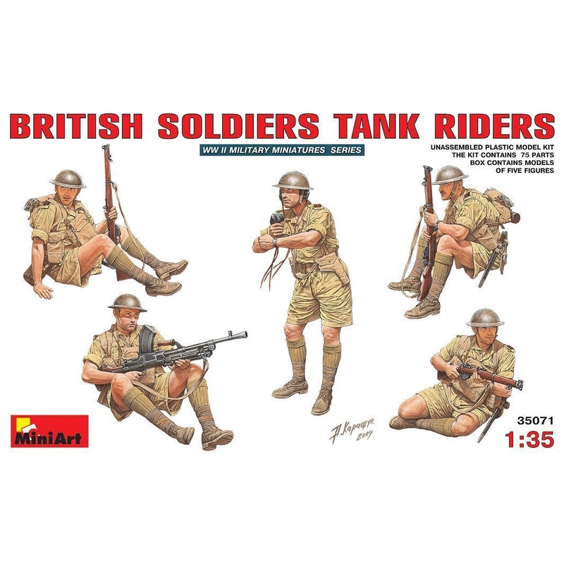 Miniart 1:35 British Soldiers Tank Riders
