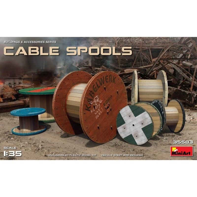 Miniart 1:35 Cable Spools / Drum