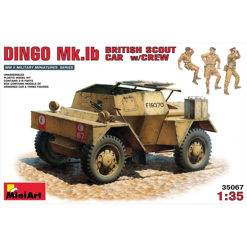 Miniart 1:35 Dingo Mk 1b British Armoured Car w/ Crew