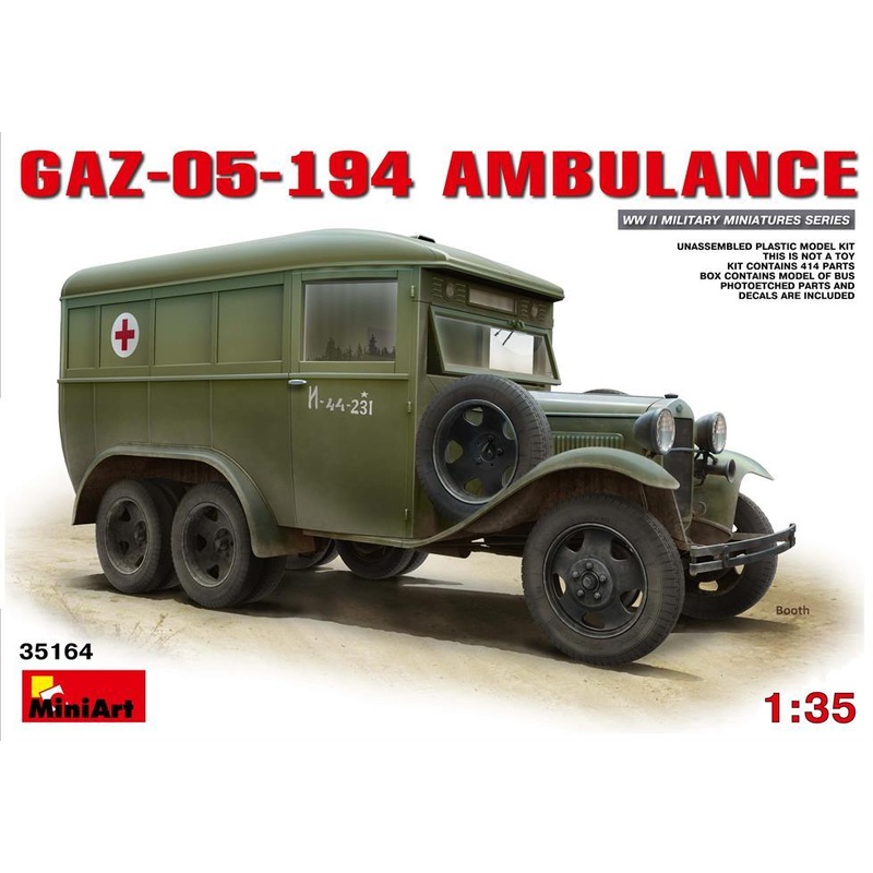 Miniart 1:35 GAZ-05 194 Ambulance