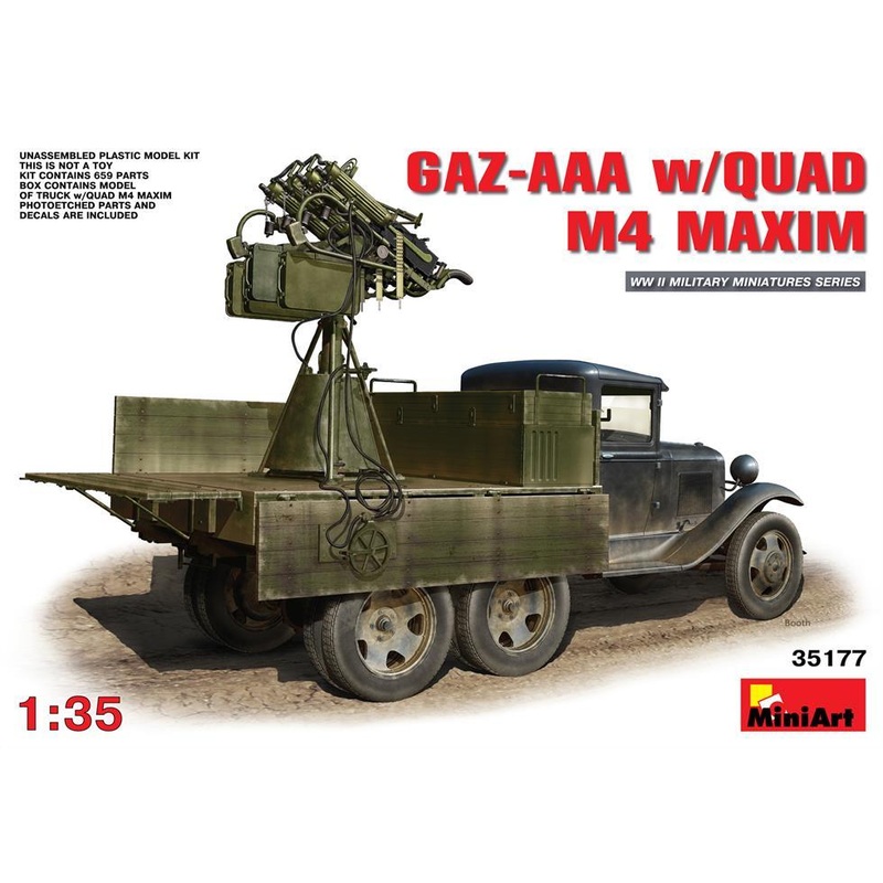 Miniart 1:35 GAZ-AAA w/ Quad M-4 Maxim