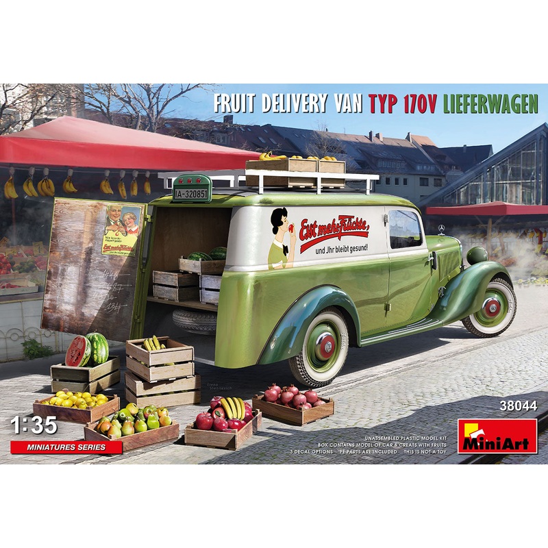 Miniart 1/35 German FRUIT DELIVERY VAN TYP 170V LIEFERWAGEN