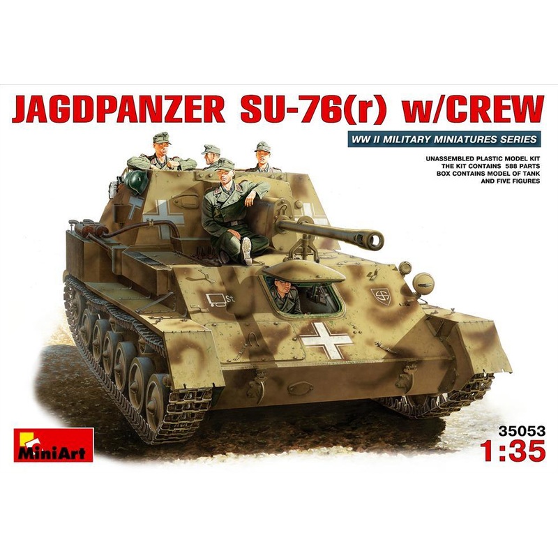 Miniart 1:35 German Jagdpanzer SU-76(r) / crew