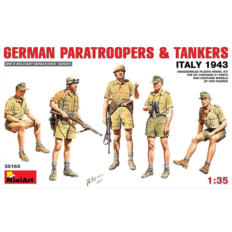 Miniart 1:35 German Paratroopers and Tankers (Italy 1943)