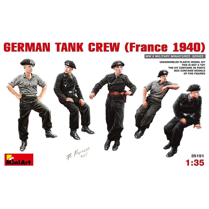 Miniart 1:35 German Tank Crew (France 1940