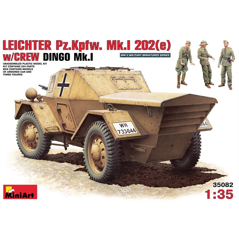 Miniart 1:35 Leichter Pz. Kpfw Mk 202 (e) Afrika Korp