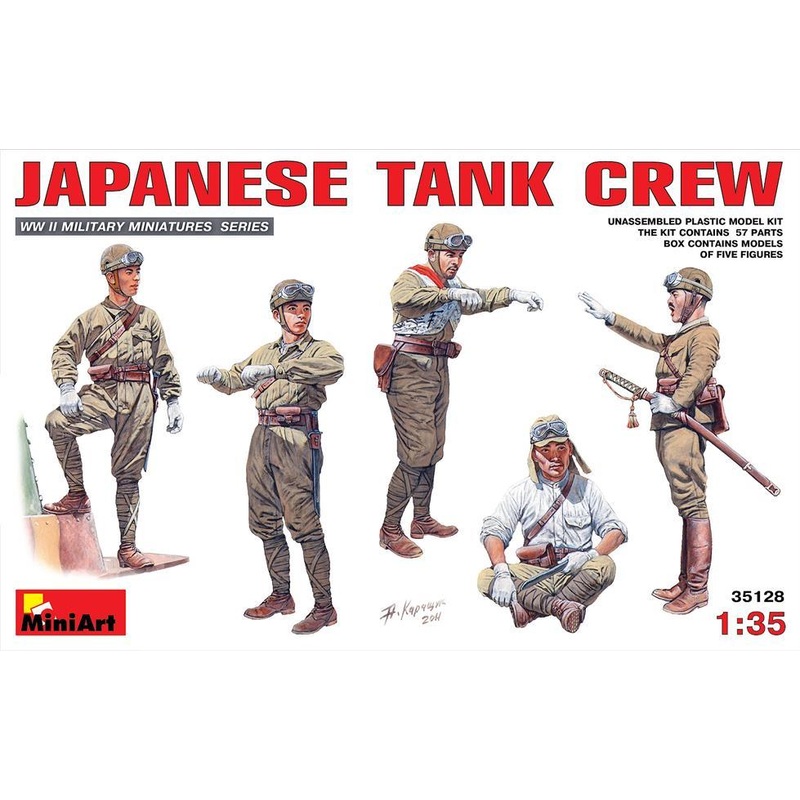 Miniart 1:35 scale WW2 Japanese Tank Crew
