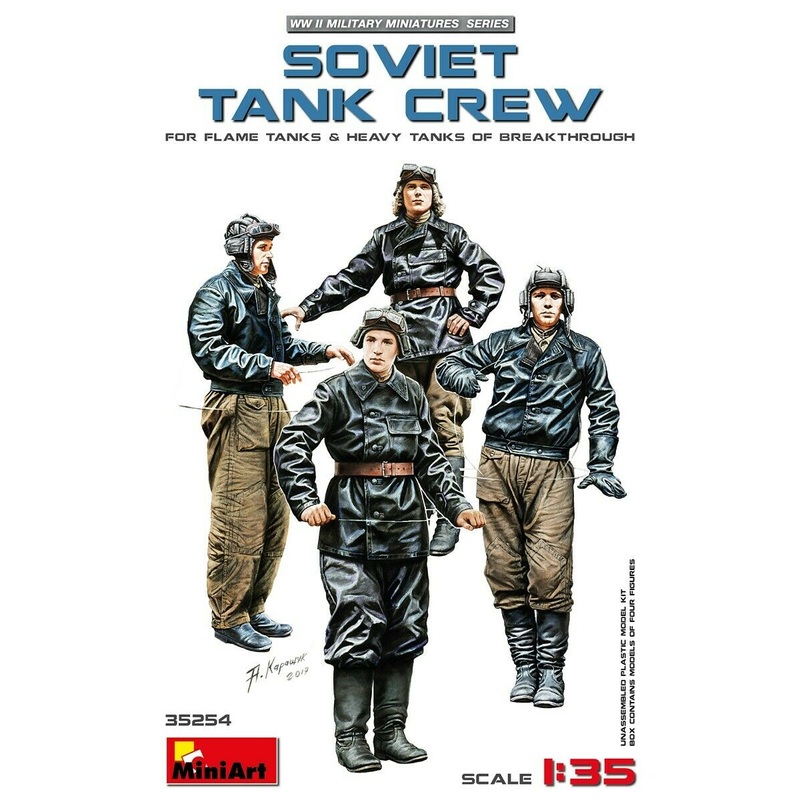 Miniart 1/35 scale WW2 Soviet Russian tank crew
