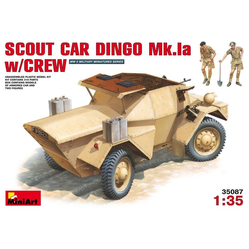 Miniart 1:35 Scout Car Dingo Mk 1a w/ crew