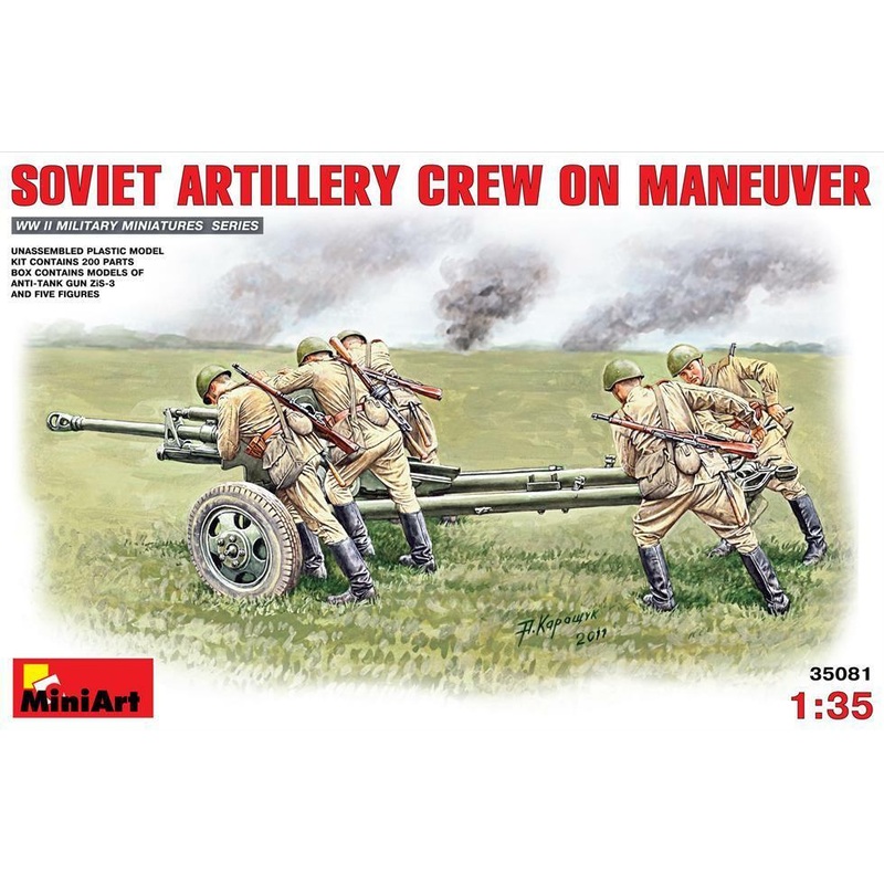 Miniart 1:35 Soviet Artillery Crew on Maneuver