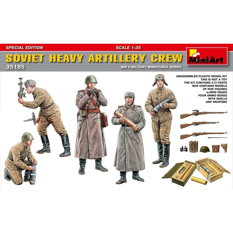 Miniart 1:35 Soviet Heavy Artillery Crew, Special Edition