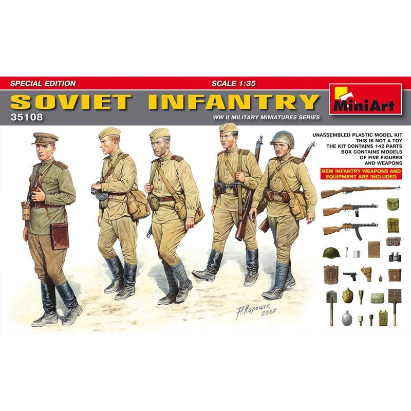 Miniart 1:35 Soviet Infantry Special Edition (New Weapons)