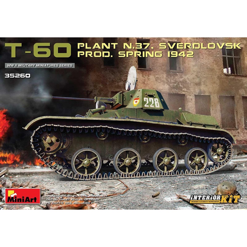 Miniart 1:35 – T-60 (Plant 37 Sverdlovsk) Prod 1942 Int Kit