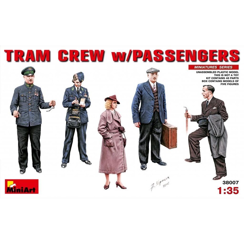 Miniart 1:35 – Tram Crew With Passengers
