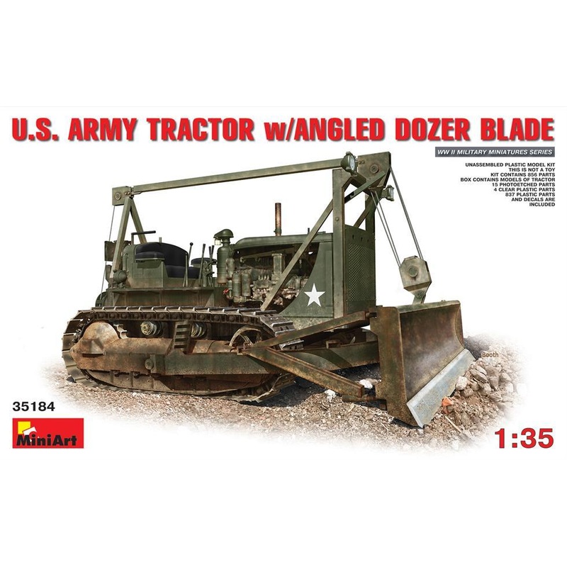 Miniart 1:35 US Tractor D7 w/ Angle Dozer Blade