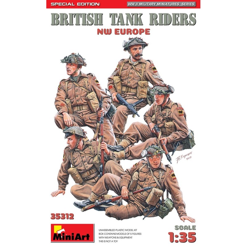 Miniart 1/35 WW2 British Tank Riders NW Europe Special Edition