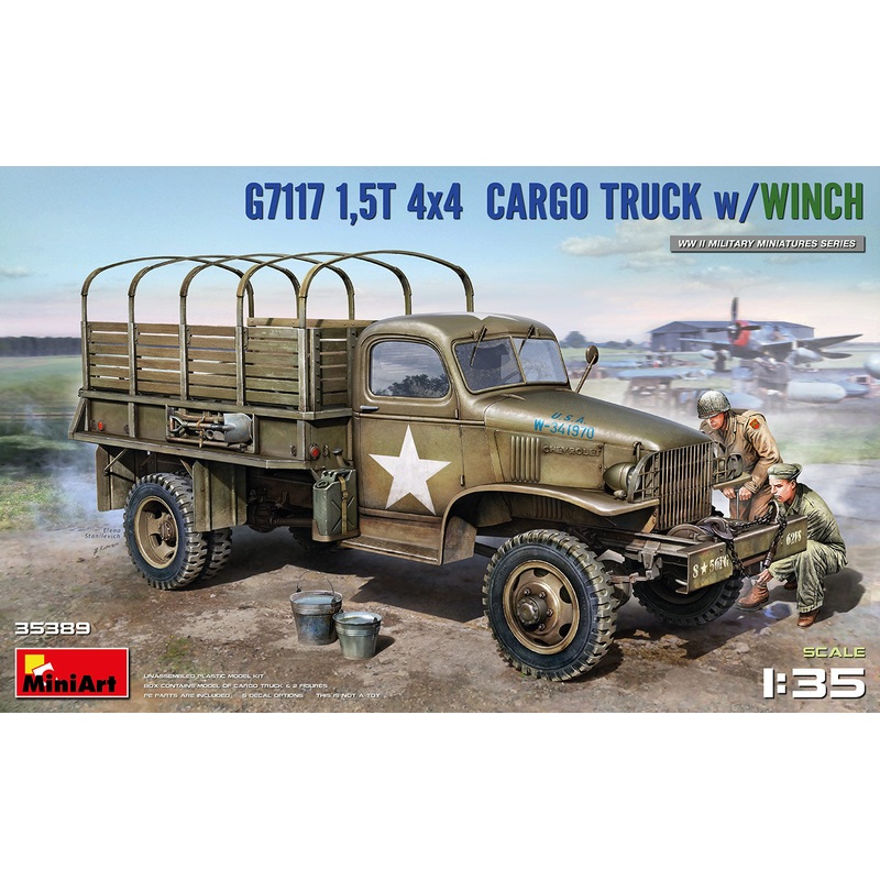 Miniart 1/35 WW2 G7117 1,5T 44 CARGO TRUCK w/WINCH