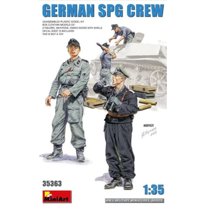 Miniart 1/35 WW2 German SPG crew figures