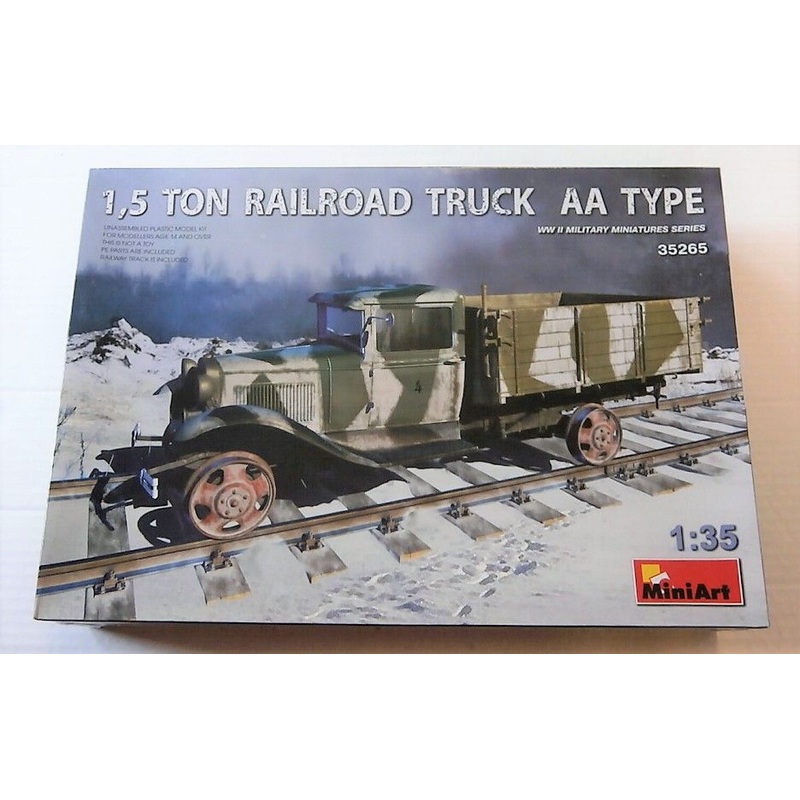 MINIART 1/35 WW2 Russian 1.5 TON RAILROAD TRUCK AA TYPE