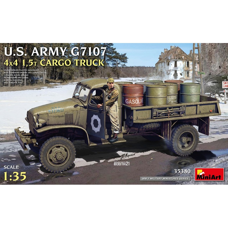 Miniart 1/35 WW2 U.S. ARMY G7107 4X4 1,5t CARGO TRUCK