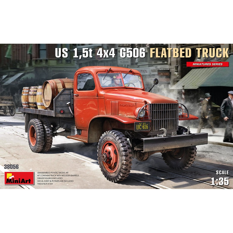Miniart 1/35 WW2 US 1,5t 4×4 G506 FLATBED TRUCK
