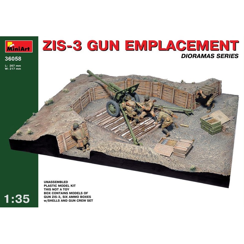 Miniart 1:35 ZIS-3 Gun Emplacement