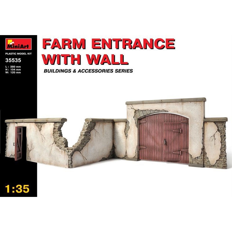 Miniart 1:35 Farm Entrance with Wall