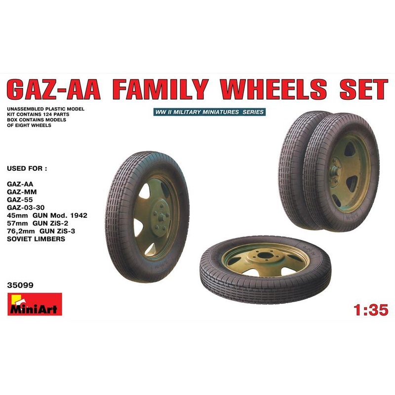 Miniart 1:35 GAZ-AA Family Wheels Set