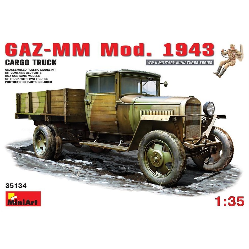 Miniart 1:35 GAZ-MM Mod.1943  1.5t Cargo Truck