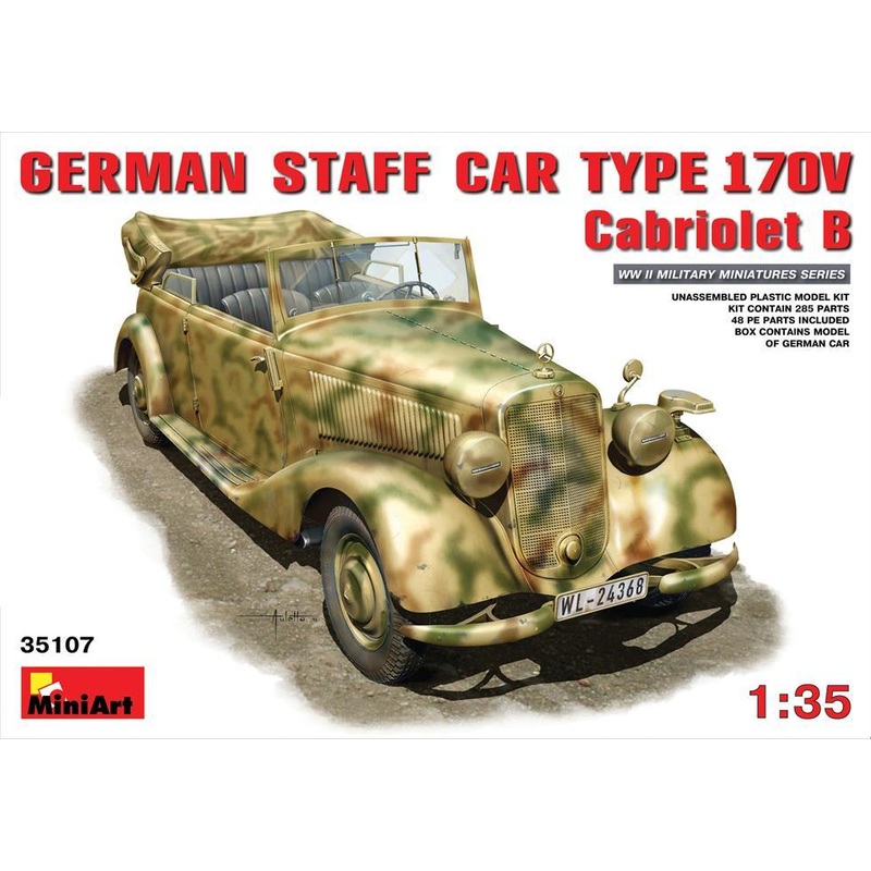 Miniart 1:35 German Staff Car 170V Cabrio