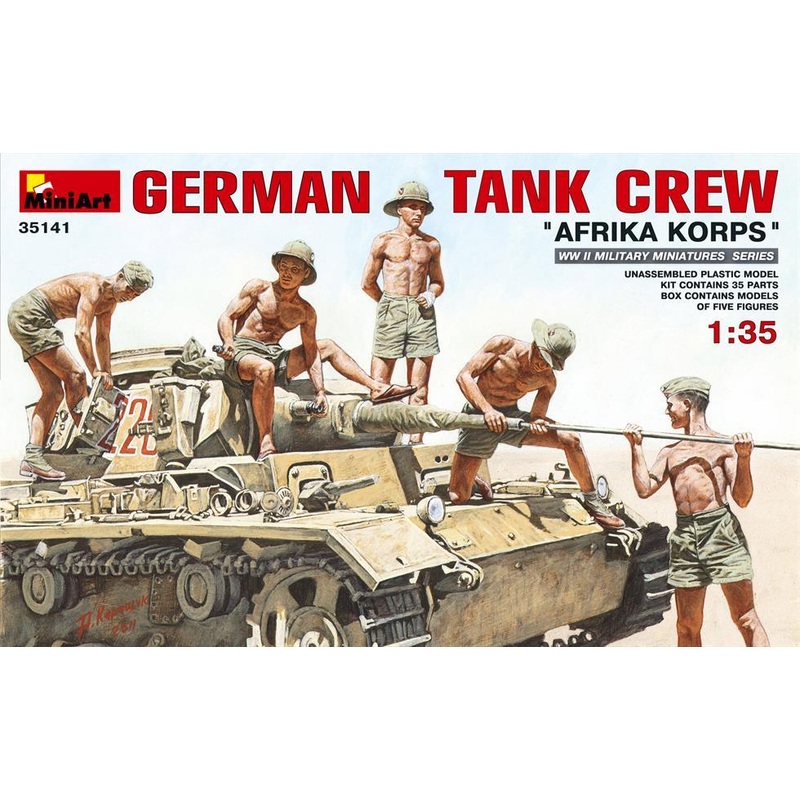 Miniart 1:35 German Tank Crew ‘Afrika Korps’