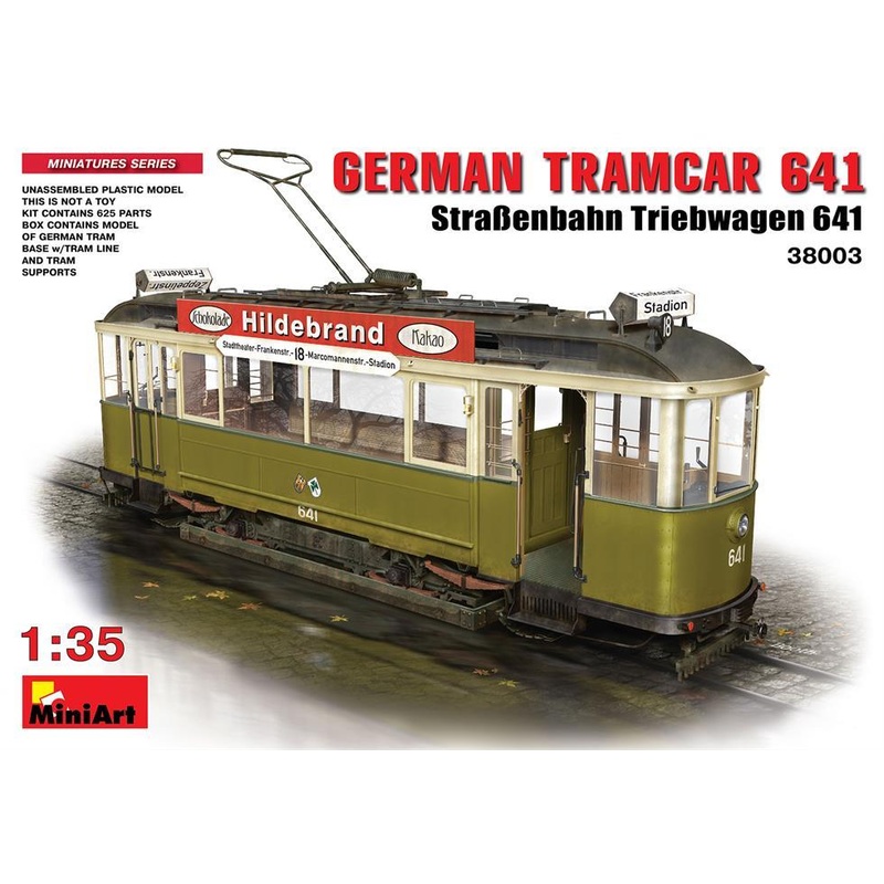 Miniart 1:35 German Tramcar 641 (Strassenbahn Triebwagen 641)