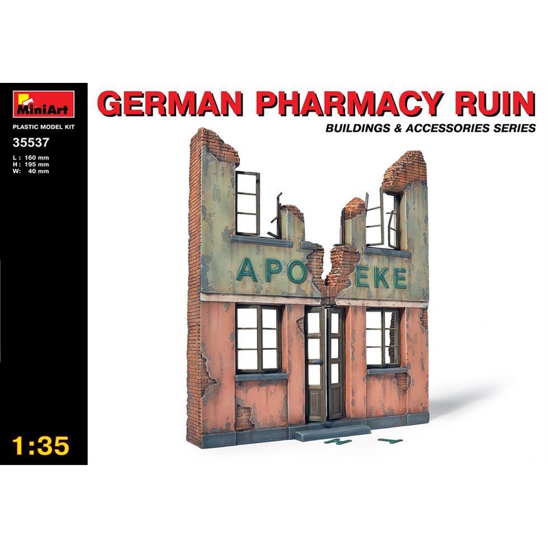 Miniart 1:35 Germany Pharmacy Ruin