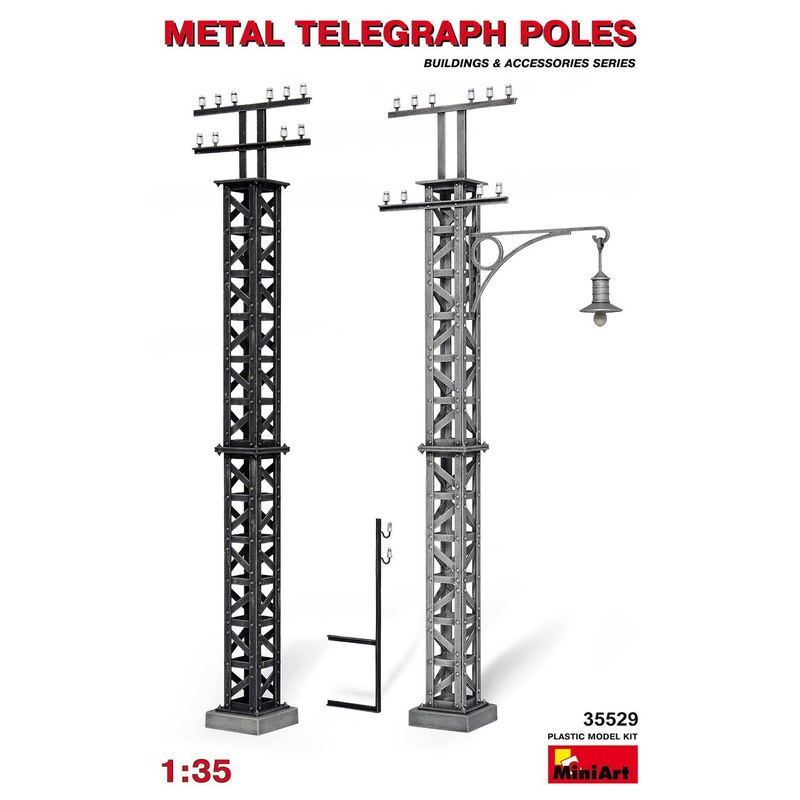 Miniart 1:35 Metal Telegraph Poles