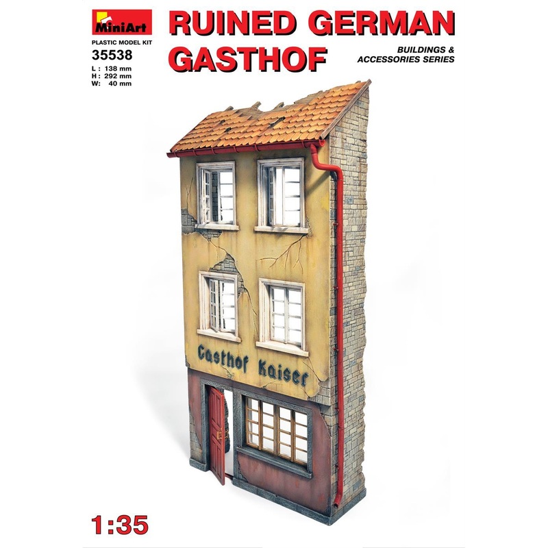 Miniart 1:35 Ruined German ‘Gasthof’