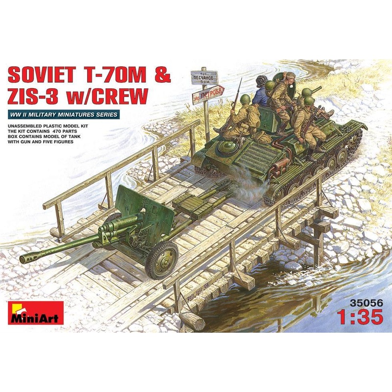 Miniart 1:35 Soviet T-70 & ZiS-3 with crew