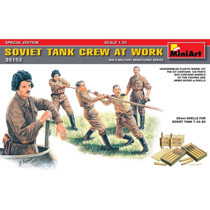 Miniart 1:35 Soviet Tank Crew at Work (Special Edition)