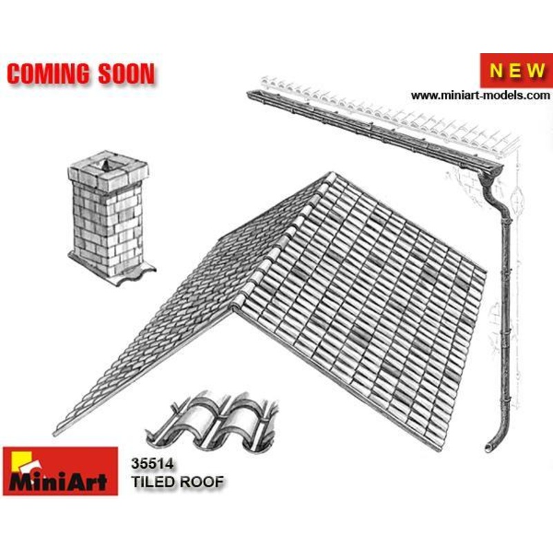 Miniart 1:35 Tiled Roof