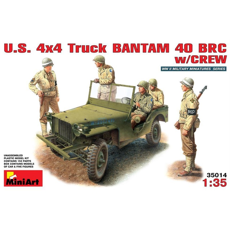 Miniart 1:35 U.S. 4×4 truck Bantam 40 BRC w/ Crew