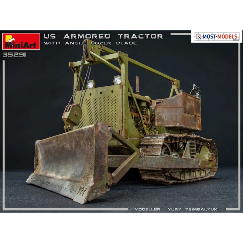 Miniart 1:35 – US Armored Tractor w/ Angle Dozer Blade