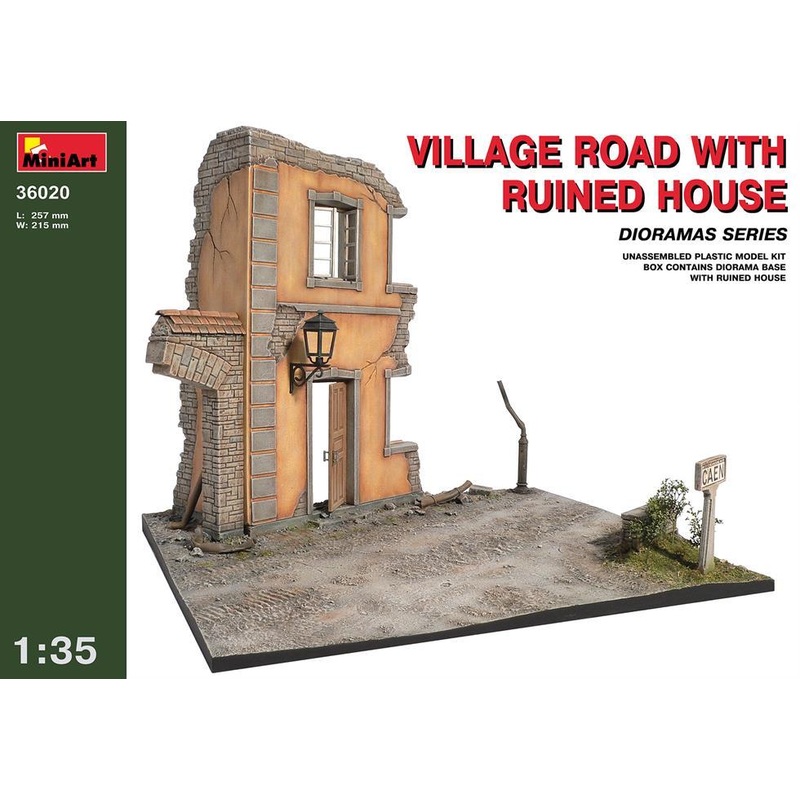 Miniart 1:35 Village Road w/ Ruined House